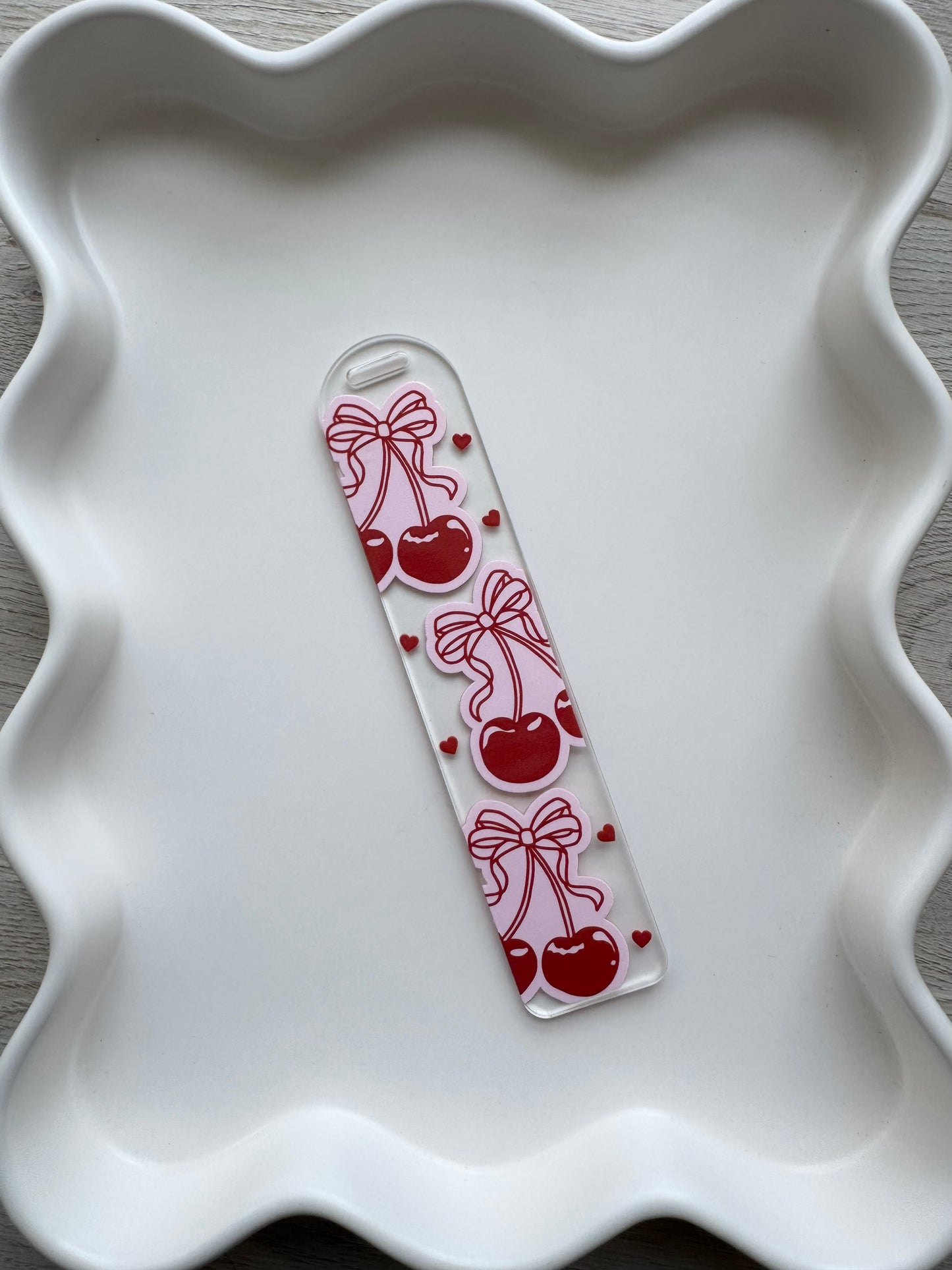 Cherry Bows Bookmark