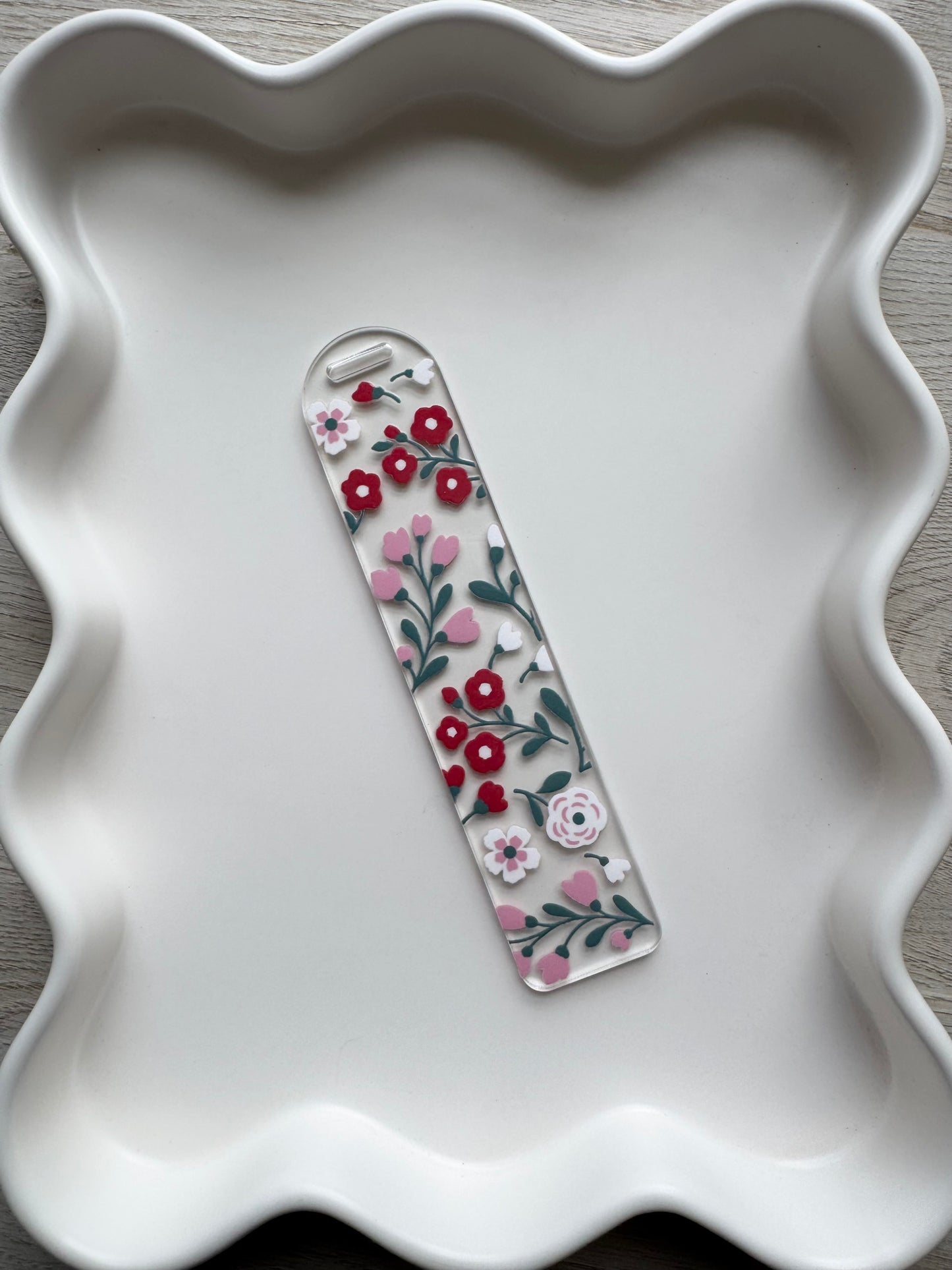 Pink & Red Florals Bookmark