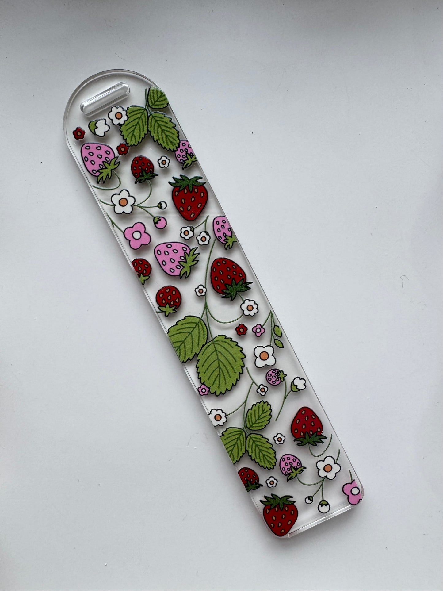 Cottage Core Strawberry Fields Bookmark