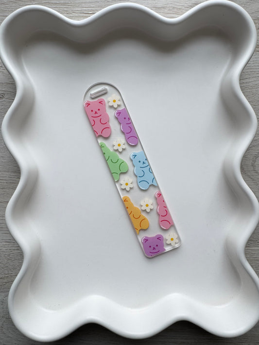 Flowers & Gummy Bears Bookmark