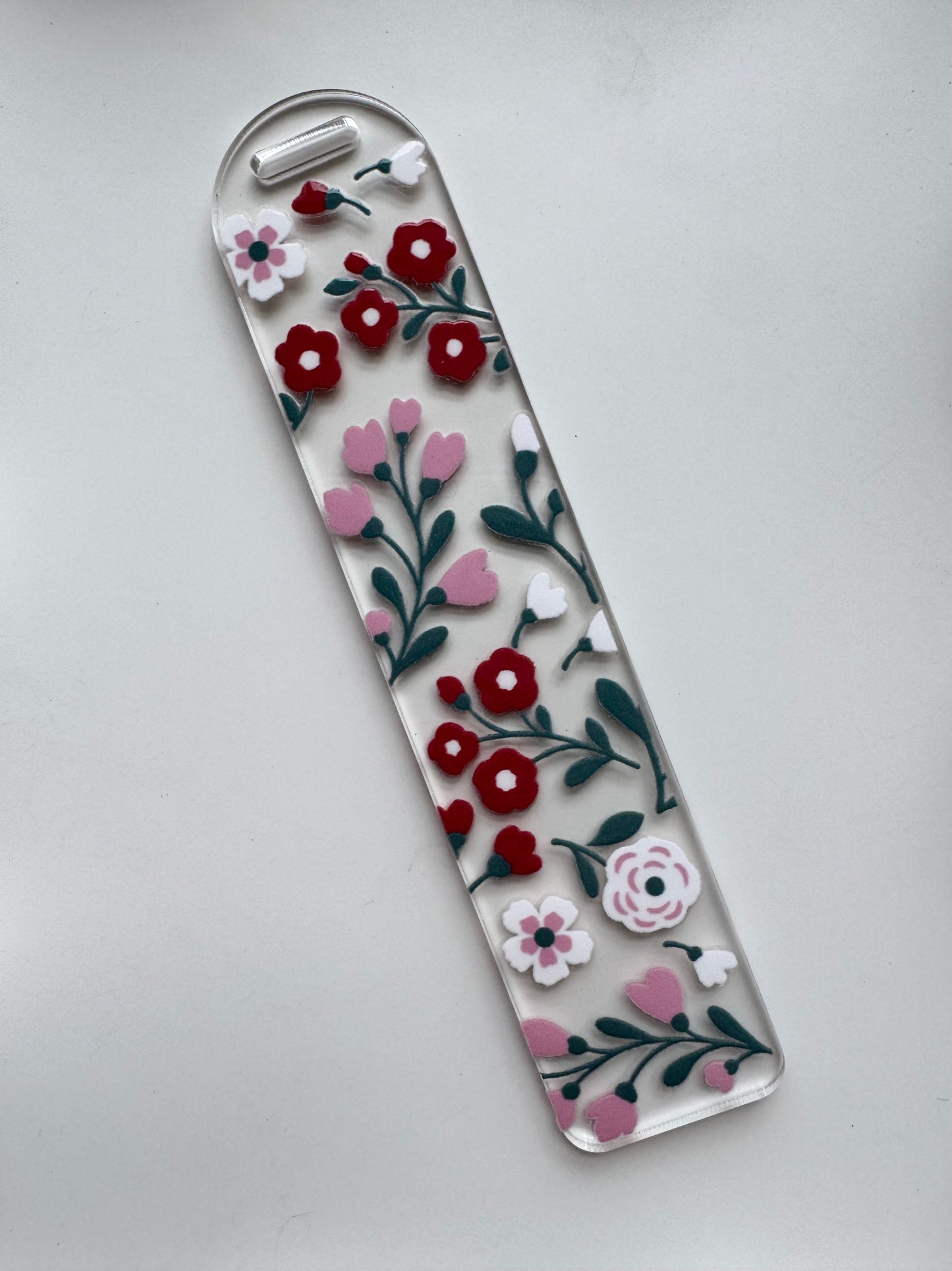 Pink & Red Florals Bookmark