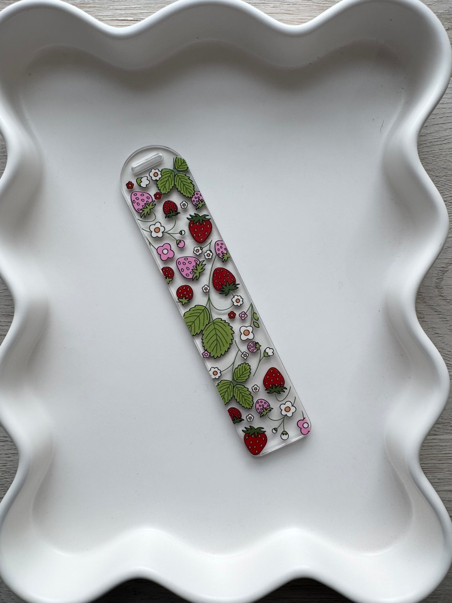 Cottage Core Strawberry Fields Bookmark