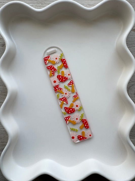 Flowers & Mushroom Bookmark