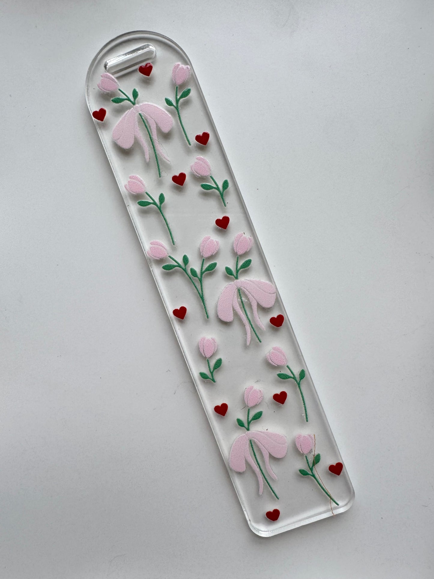 Romantic Tulips Bookmark